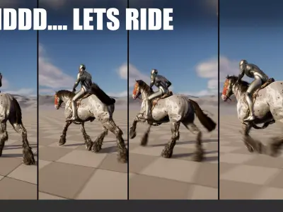 Horse Configurator PLUG AND PLAY Low-poly 3D model