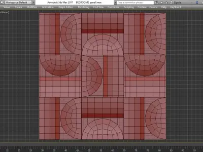 Japanese Ceramic Component Tiles wall panel 3d model Low-poly 3D model