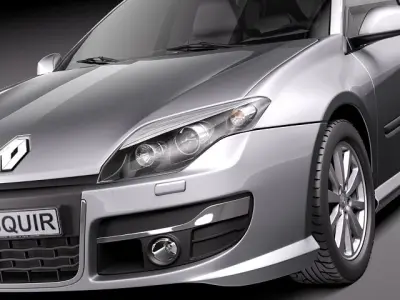 Renault Laguna Estate 2011 3D Model 3D model
