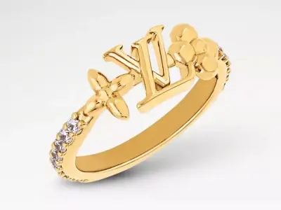LV style ring  3D print model