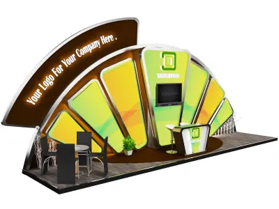Booth Exhibition Stand a527 3D model