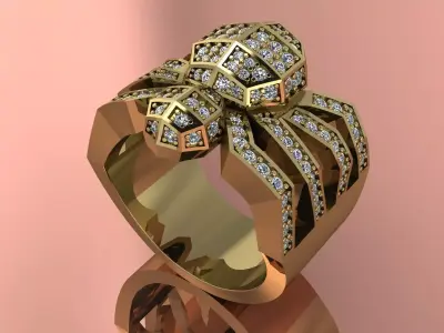 Spider Ring Brand Gold Silver Jewlery 3D print model
