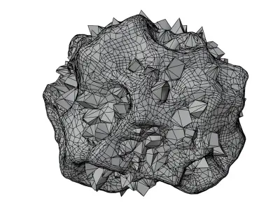 Asteroid 1d Free low-poly 3D model