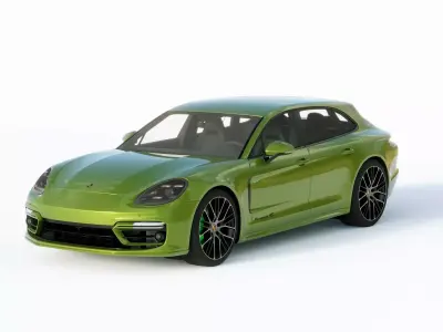 Porsche Panamera 4E Hybrid Sport Turismo 2021 3D model