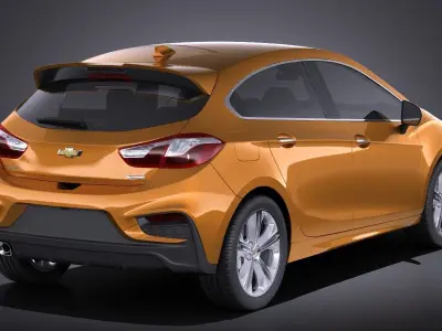 Chevrolet Cruze RS hatchback 2016 VRAY 3D model
