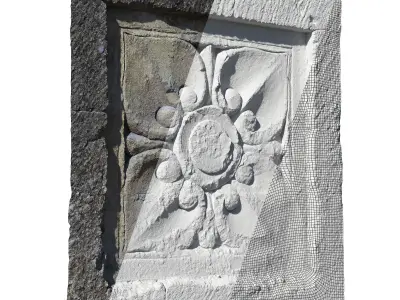 Ultra realistic Decorative plaster Scan 4k HD Low-poly 3D model