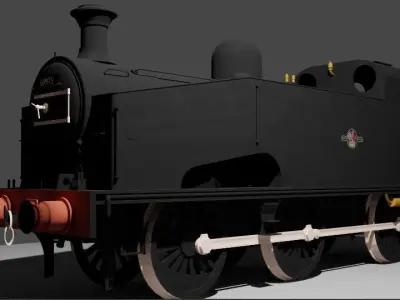 British Railways class J50 Steam locomotive  3D model