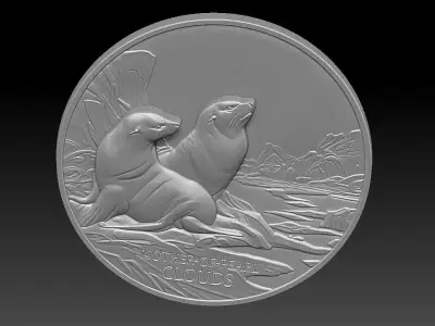 seal CNC Relief Model 3D print model