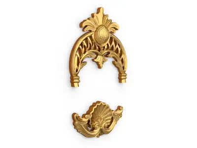 Classic carved decor ornament 385 3D model