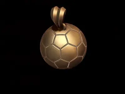 Football ball pendant 3d pack set 3D print model