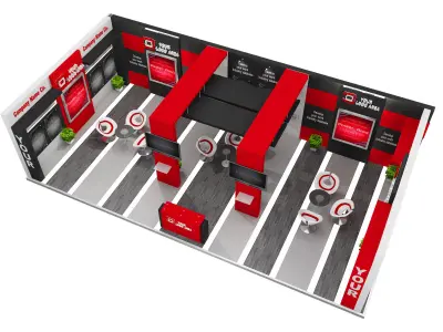 Booth Exhibition Stand a517b 3D model