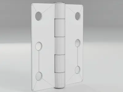 RELIABILT Door Hinge - Silver Mortise Interior and Exterior Free 3D model