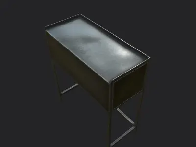 Tables and Counters Low-poly 3D model