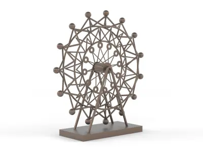 Retro Ferris Wheel 3D model