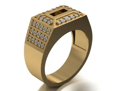 man ring 3D print model