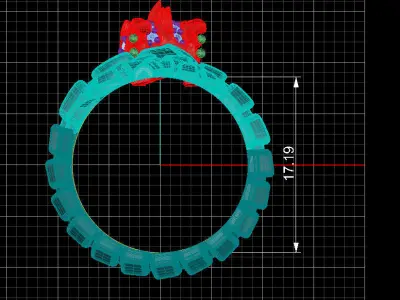 NEO WOMAN RING SPECIAL SERIES1 DRAGON 3D print model