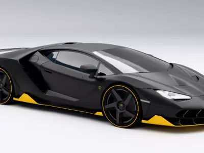 Lamborghini Centenario Low-poly 3D model