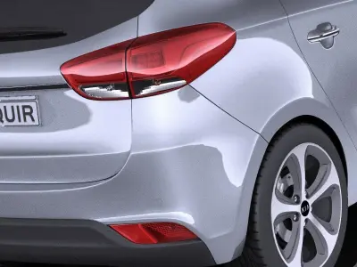 Kia Carens 2016 VRAY 3D model