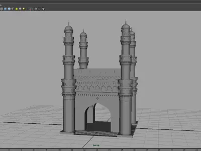 hyderabad charminar 3d model 3D model