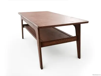 Coffee tables PBR Game Ready Low-poly 3D model