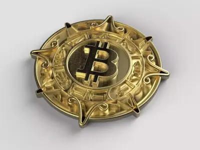 Bitcoin gold coin Free 3D model