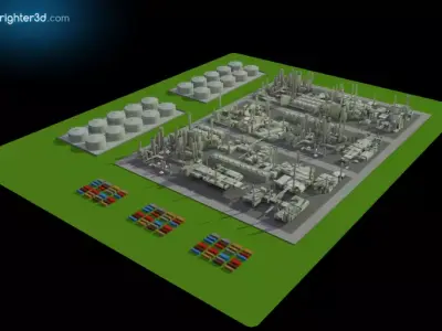 Industrial Area 3D model
