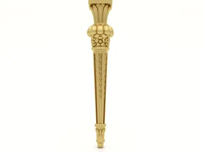 Cnc Furniture Leg 8 3D model