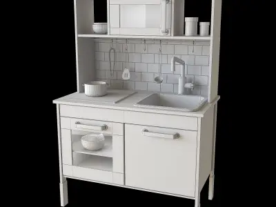 Kitchen for children 3D model