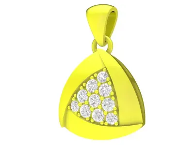 A4741 Cute Diamond Women Pendant 3D Model 3D print model