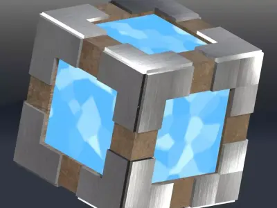 Energy Core Cube Free low-poly 3D model