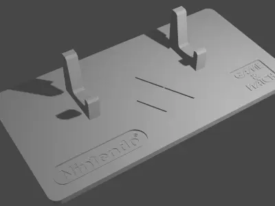 Zelda Game and Watch Stand for console - Triforce Logo V2 3D model