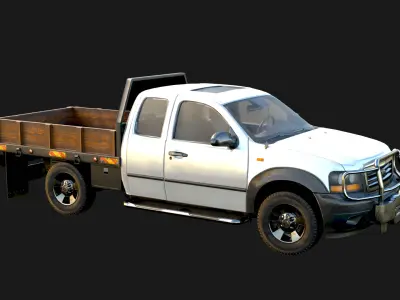 Chevrolet Car 3D Model Quality Realistic Rendered With Textured Low-poly 3D model