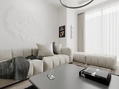 3D WALL PANEL CNC RELIEF ORGANIC SEAMLESS DESIGN 3D print model