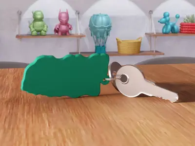 Ho Ho Ho Fun Keychain - 464 3D print model