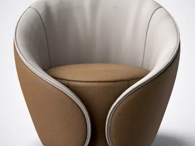 Armchair-Tonin Casa MAMA  Low-poly 3D model