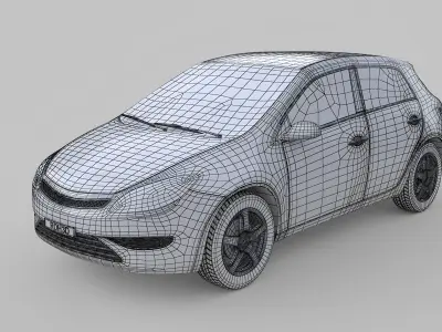 Generic Hatchback Car 2006 3D model