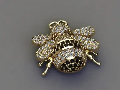 Bee - Pendant 3D print model