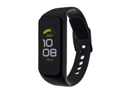 Samsung Galaxy Watch Fit E - Black Low-poly 3D model