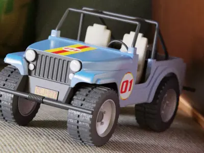 Plastic Toy Car 3D model