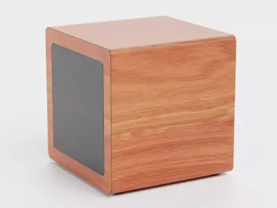 Subwoofer V1 - Universal Wooden Audio System Low-poly 3D model