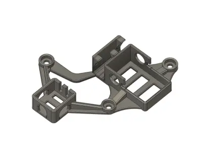 Support Receiver  Transponder  Cable Holder for 1-28 GLR RC Car 3D print model