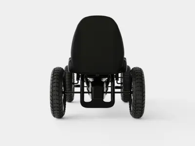 Mercedes Black Pedal Go Kart Low-poly 3D model