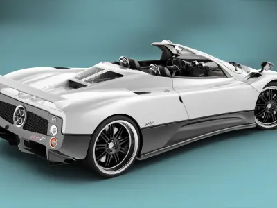 Pagani Zonda F Roadster RIGGED 3D model