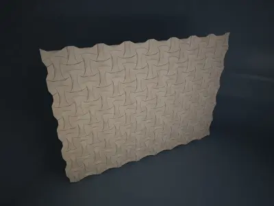 02 KAZA PATTERN WALL 3D model