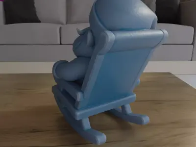 Cute Sleeping Santa Claus For Christmas 3D Print STL File 3D print model