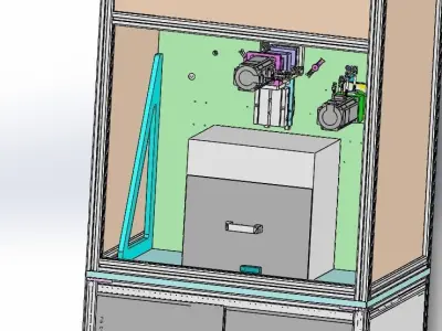 The synchronous belt sander 3D model