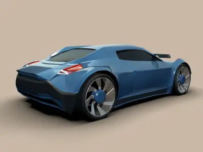 Conceptor x sports concept car 3D model
