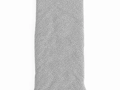 Turkish Shaggy Fur Rug 3D model