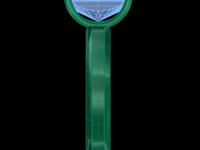 Engagement Ring for Radiant stone 3D print model