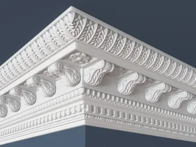 Decorative Crown Molding 3D model